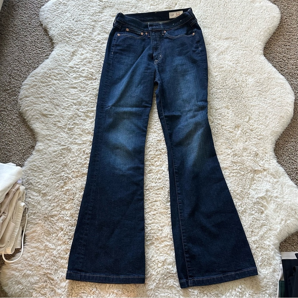 GAP Blue Flare Wide Leg Jeans